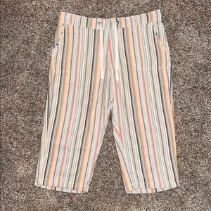 Women’s Juniper + Lime Striped Cropped Pants